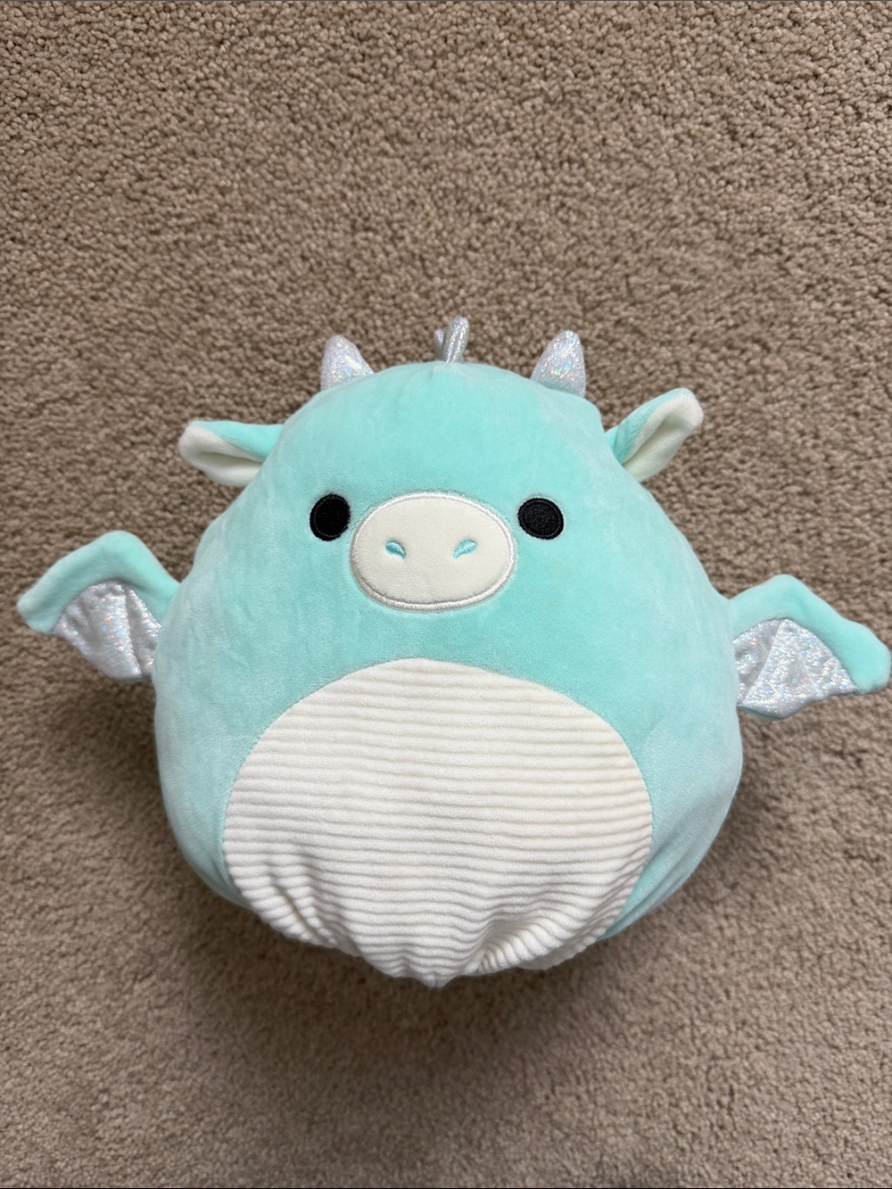 Squishmallow - Flipmallow Reversible Mint Green Plush Dragon Pillow